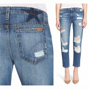 NWT Joe's Jeans Billie Slim Boyfriend Crop w/Rips 24 25 Kumi Collectors Edition